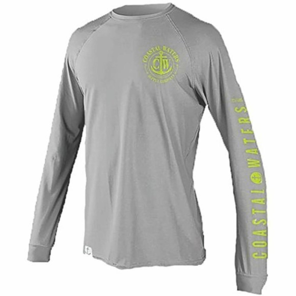 Coastal Waters Men's Long Sleeve Performance Fishing T-Shirt UPF-50 2XL …